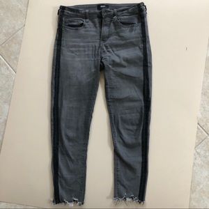 Vervet black strip jeans